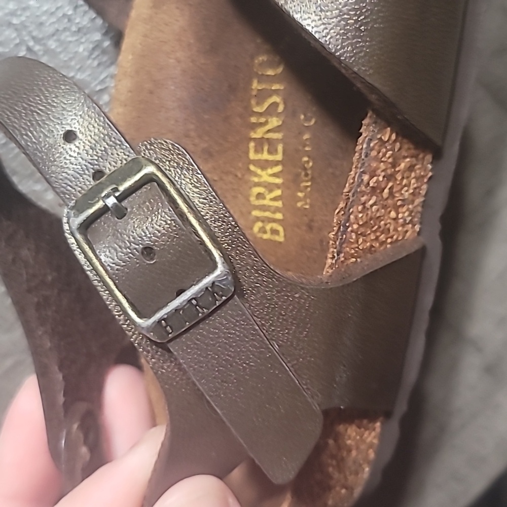 Birkenstock Brown Rio Kid Sandals Size 27 Or 9-9.5 Toddler - Picture 4 of 9